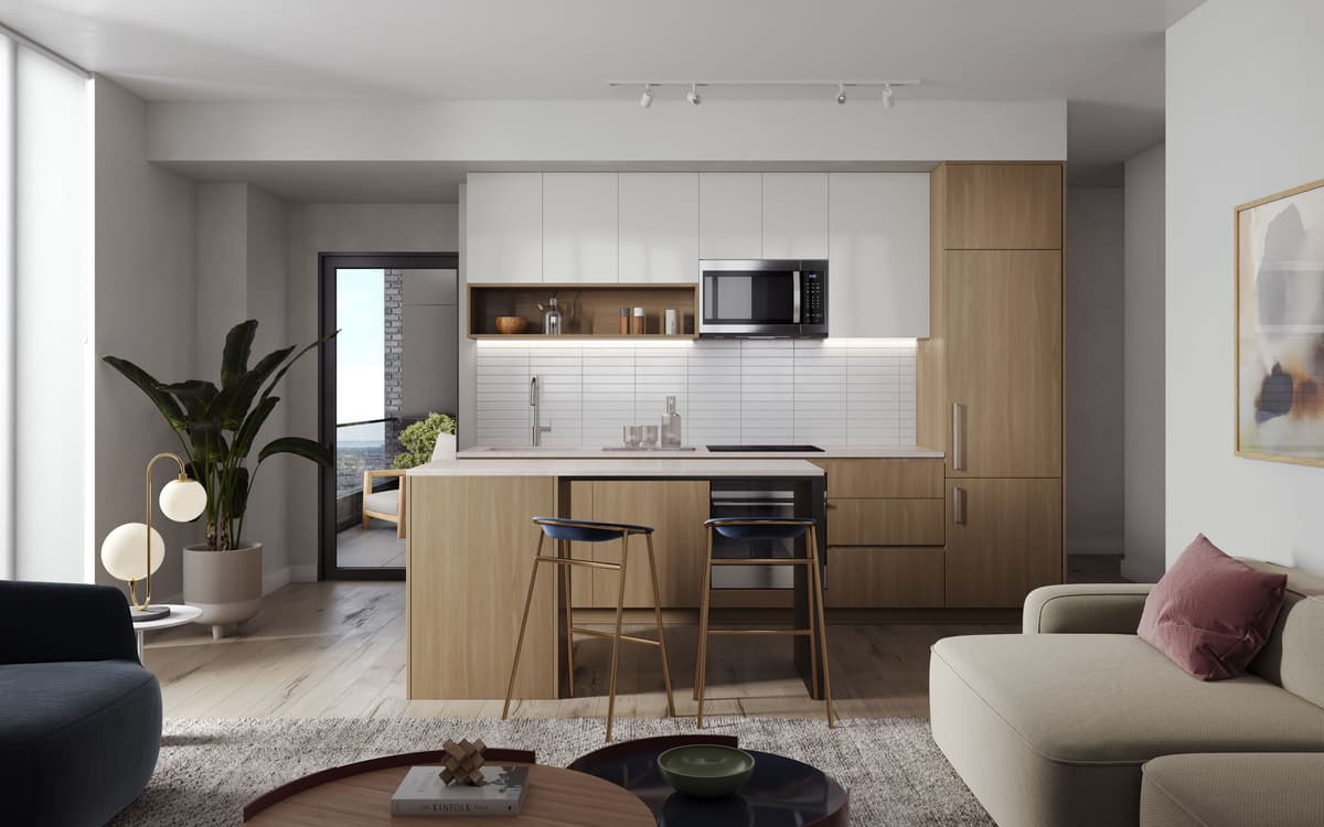 Above Condos Living/Kitchen
