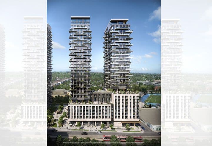 Forêt Condos Exterior View of Towers & Podium