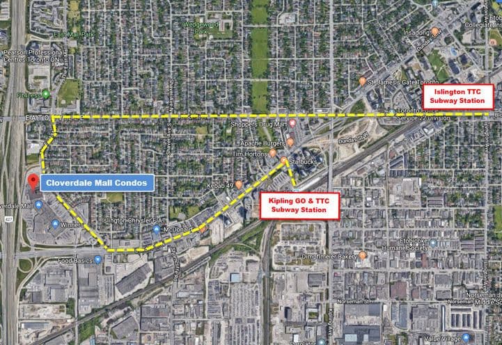 Easy Access to Transit System from The Clove Condos